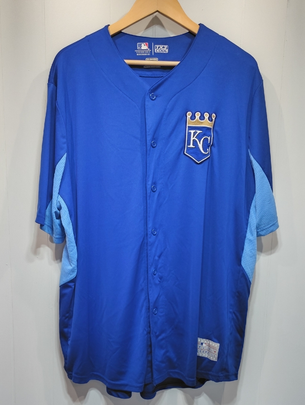 MLB Kansas City Royals Jersey size Mens 2XL Baseball Sports Activewear Athletic